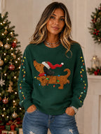 Dachshund Christmas Light Sweatshirt