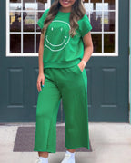 Smiley Face Two-Piece Set