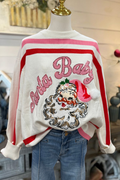 Santa Baby Sequin Ribbed Sweater
