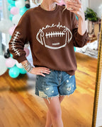 Football Gameday Embroidered Sweatshirt