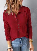 Women's Cotton V-Neck Comfortable Shirt