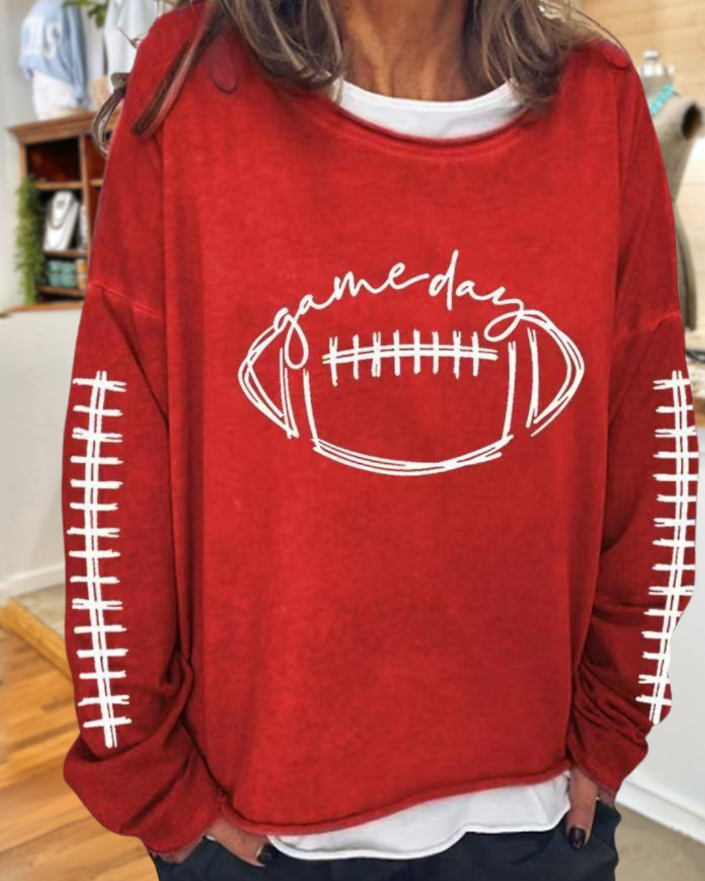 Football Gameday Embroidered Sweatshirt