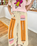 Oversized Pencil Wide-Leg Trousers
