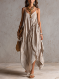Striped Bohemian Maxi Dress