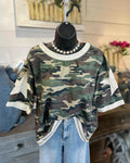 Stand Out Star Patch Camo Tee