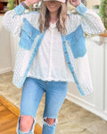 Denim Meets Lace Shacket
