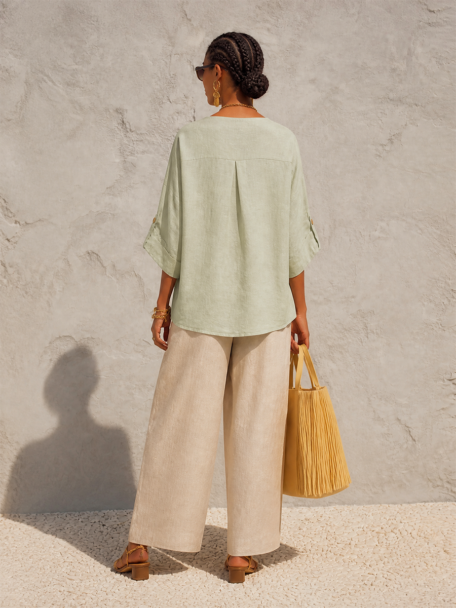 Asymmetric Wrap V-Neck Jacket