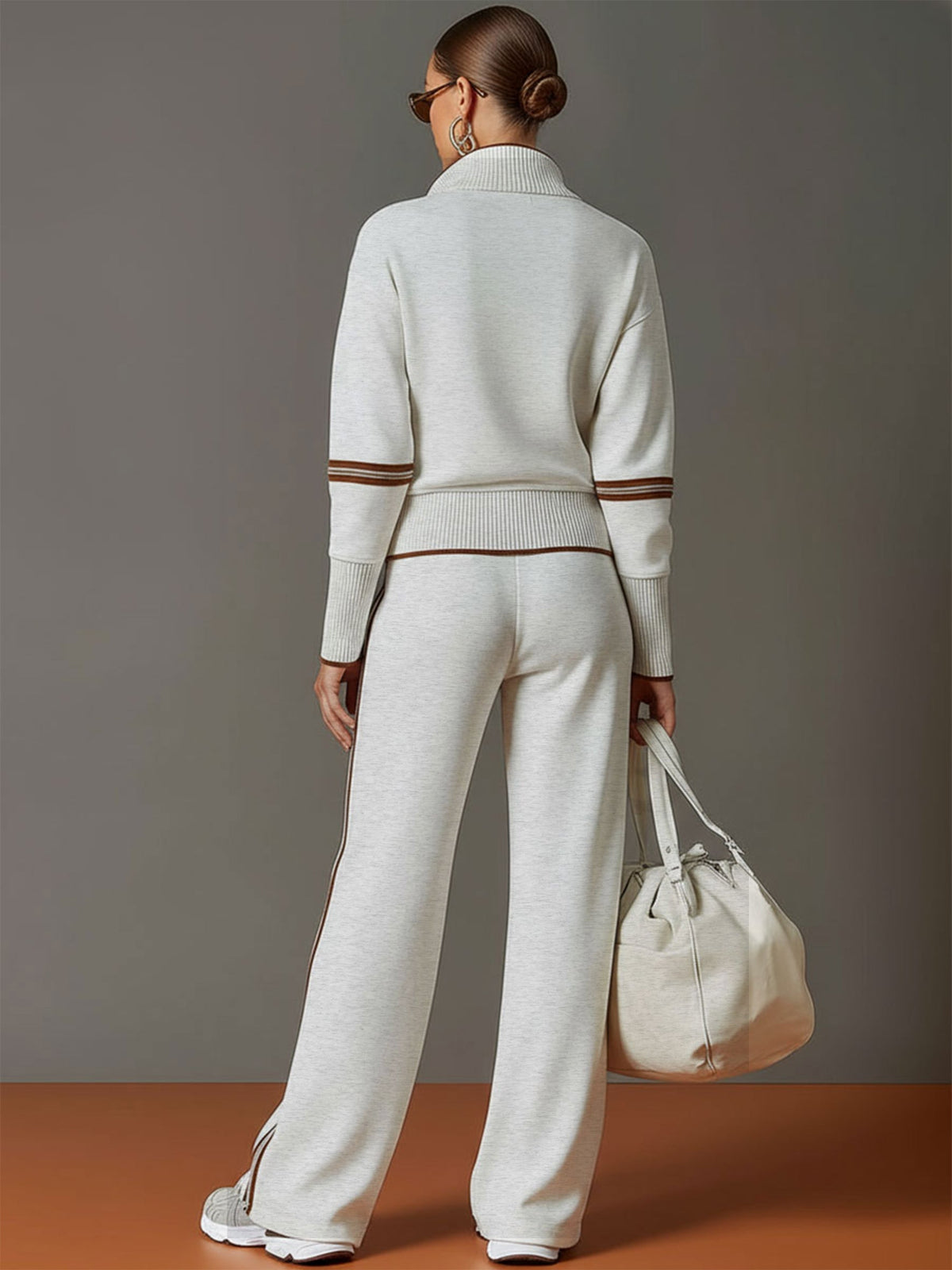 Retro Webbing Wide-Leg Set